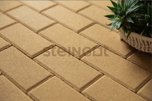 Брусчатка 200*100*40 Желтая (полный прокрас), Steingot